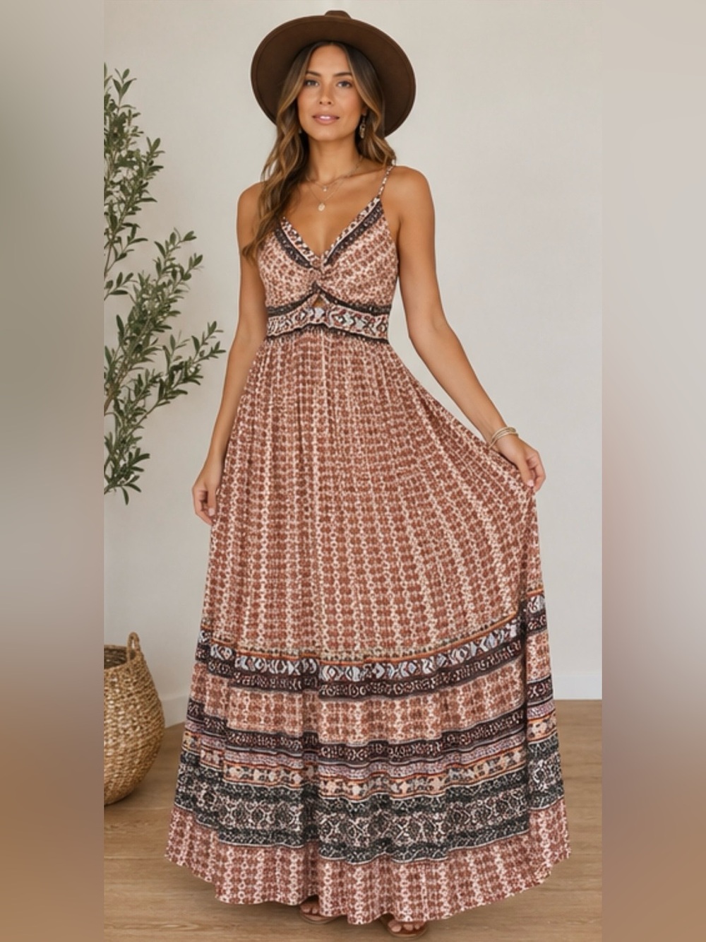 Angie Bohemian Maxi Dress